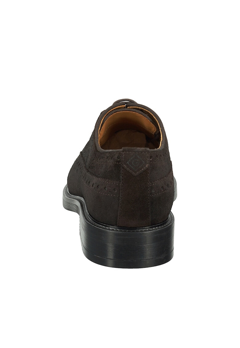 Gant Велурени обувки Brogue - Pepit.bg
