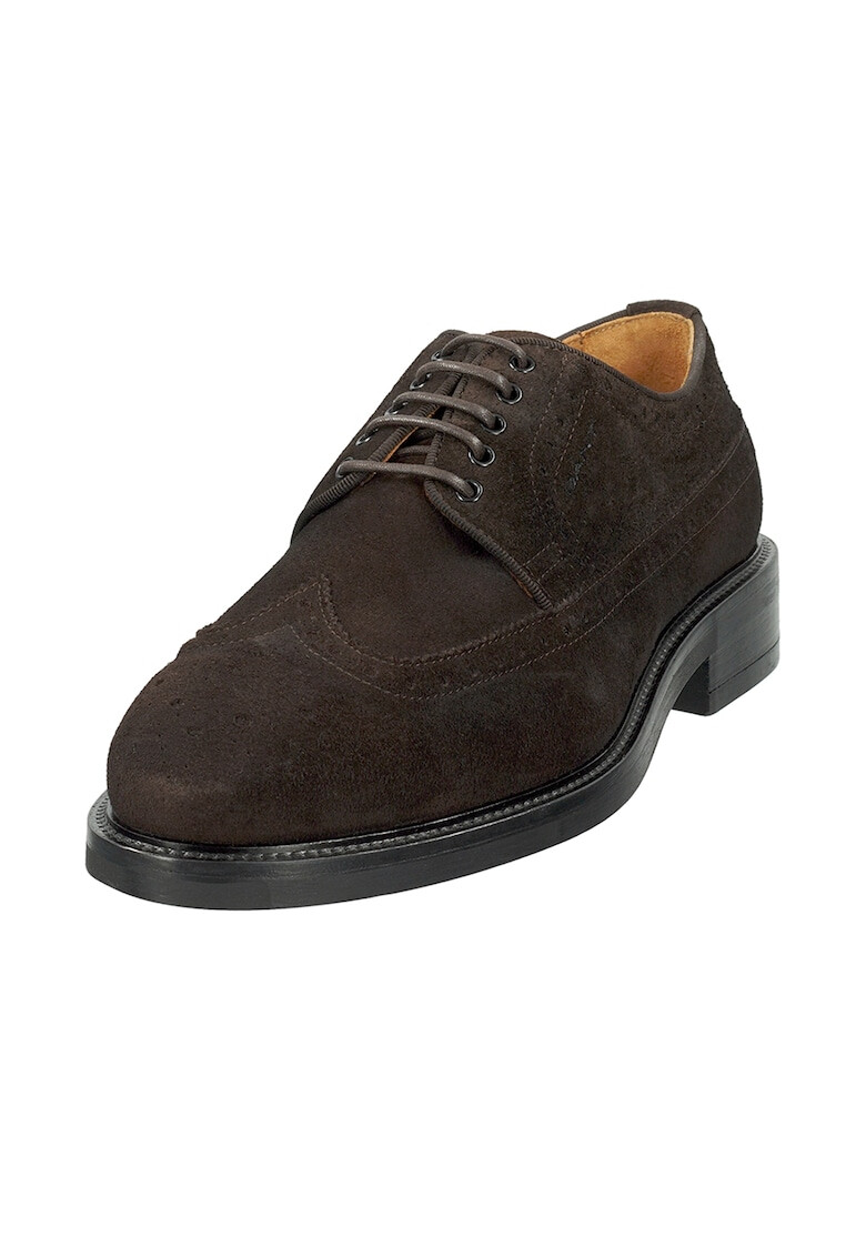Gant Велурени обувки Brogue - Pepit.bg
