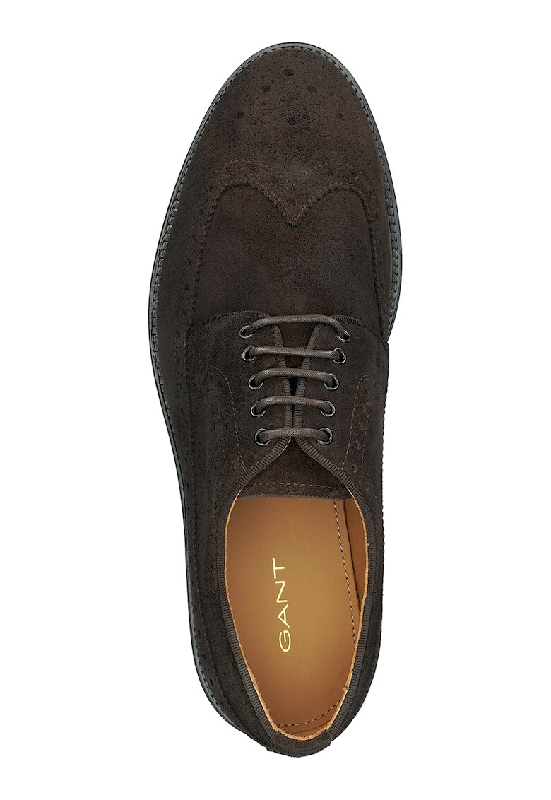Gant Велурени обувки Brogue - Pepit.bg