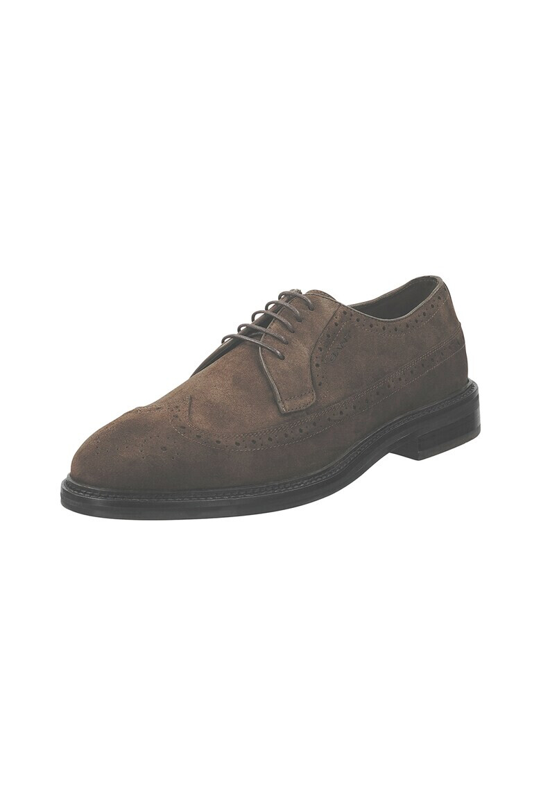 Gant Велурени обувки Oxford - Pepit.bg
