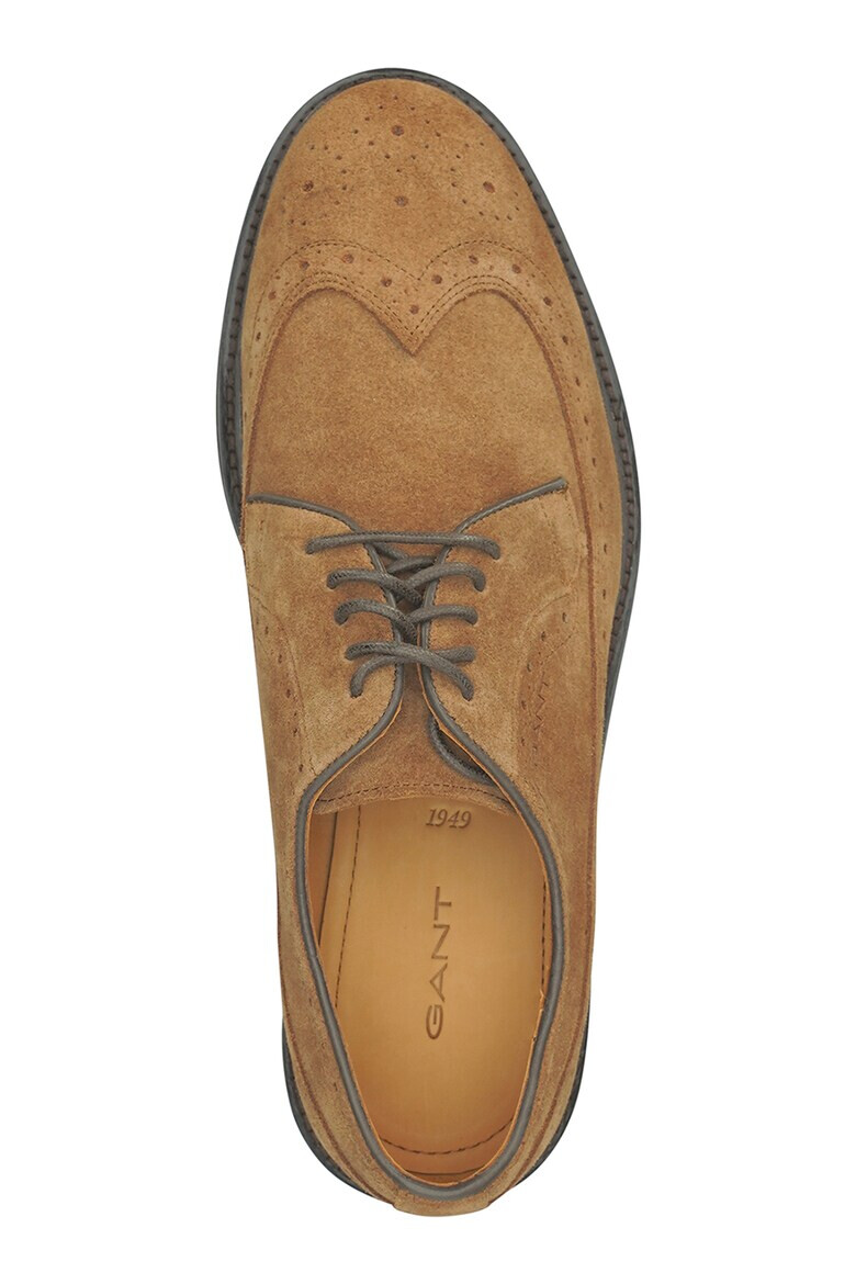 Gant Велурени обувки Oxford - Pepit.bg