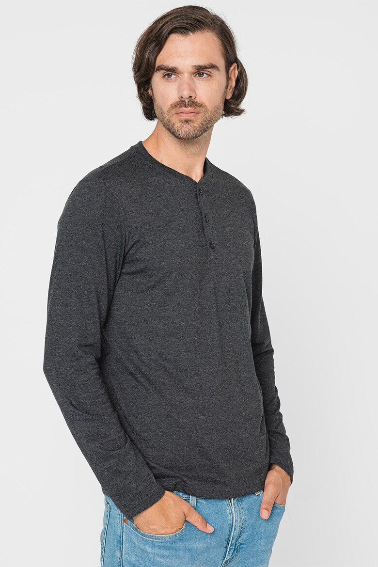 GAP Блуза с деколте Henley - Pepit.bg