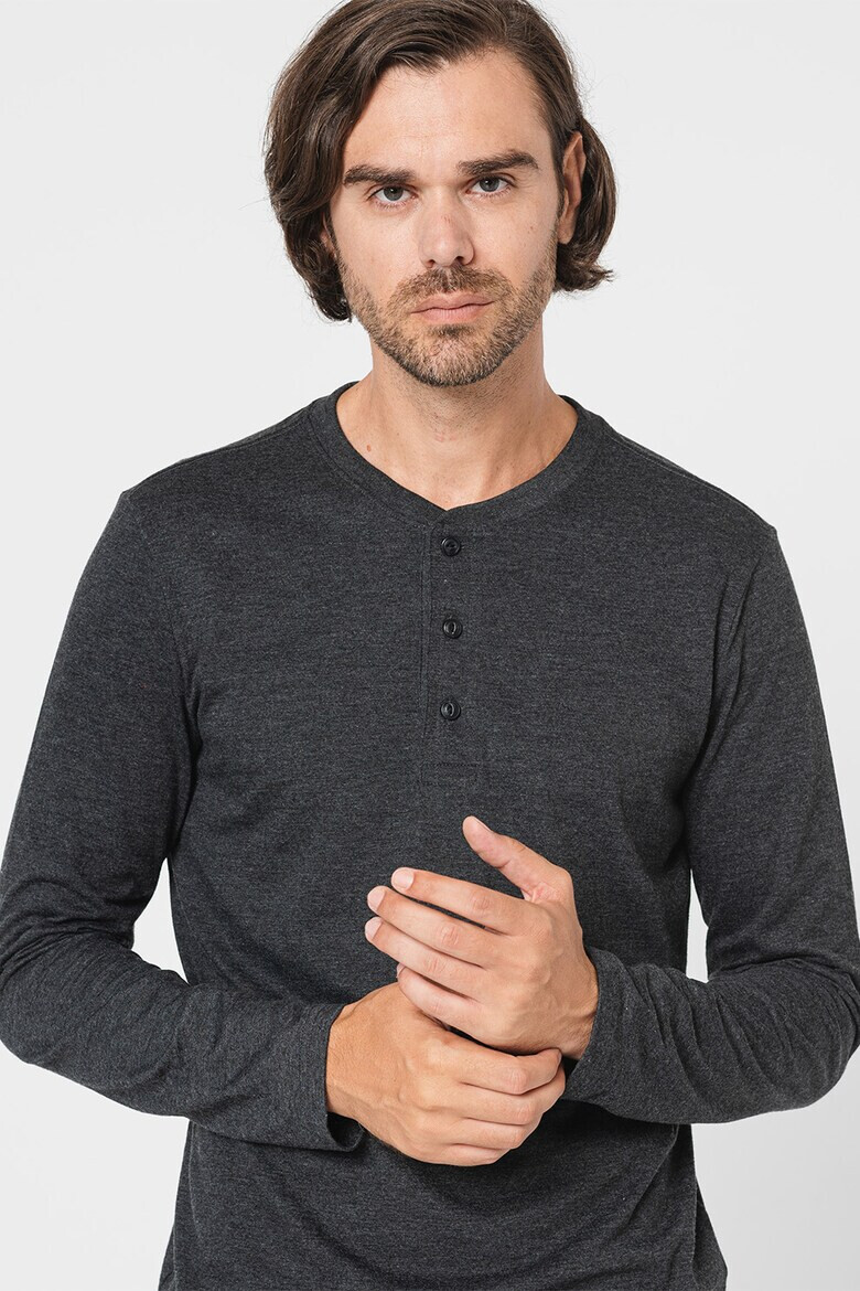 GAP Блуза с деколте Henley - Pepit.bg
