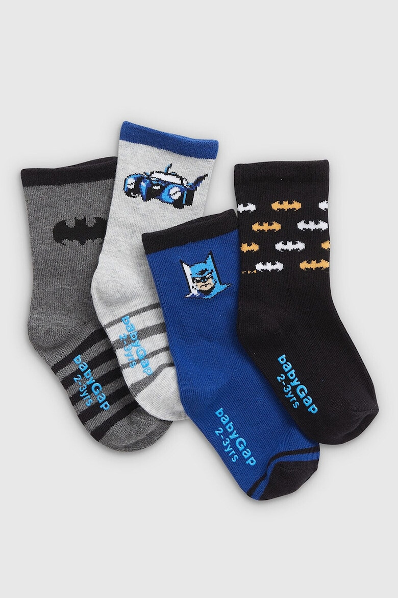 GAP Чорапи с щампа на Batman - 4 чифта - Pepit.bg