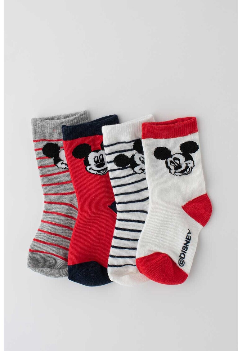 GAP Чорапи с щампа на Mickey Mouse - 4 чифта - Pepit.bg