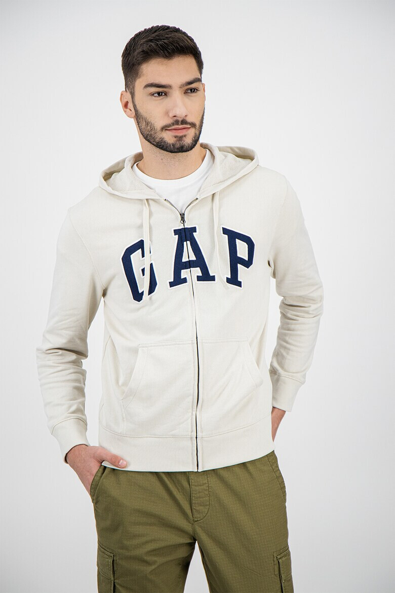 GAP Худи с цип и бродирано лого - Pepit.bg