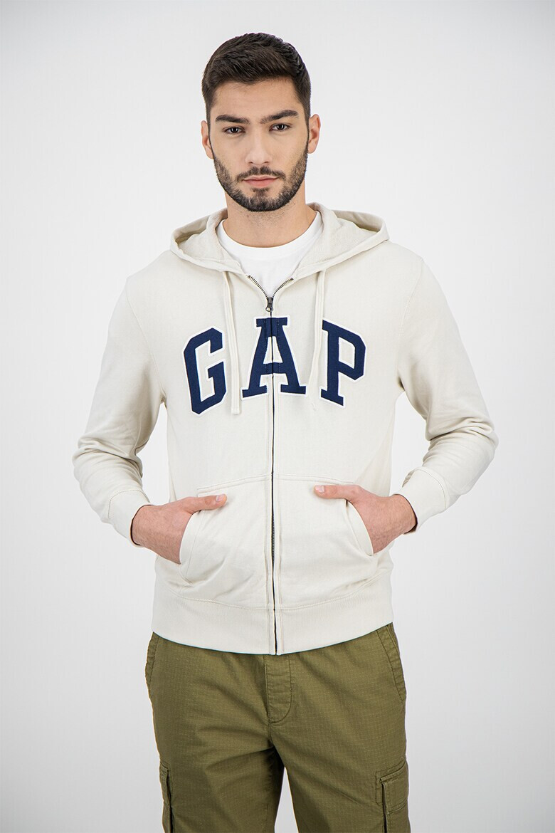 GAP Худи с цип и бродирано лого - Pepit.bg