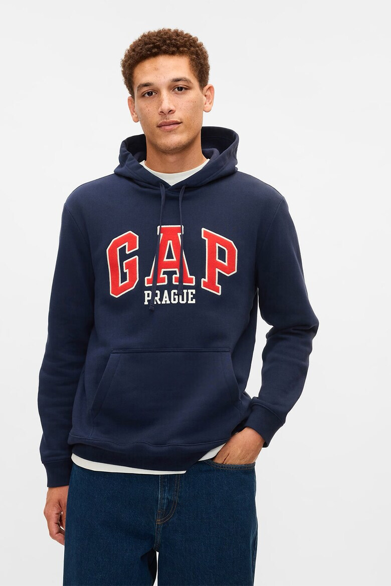GAP Тениска с контрастно лого - Pepit.bg