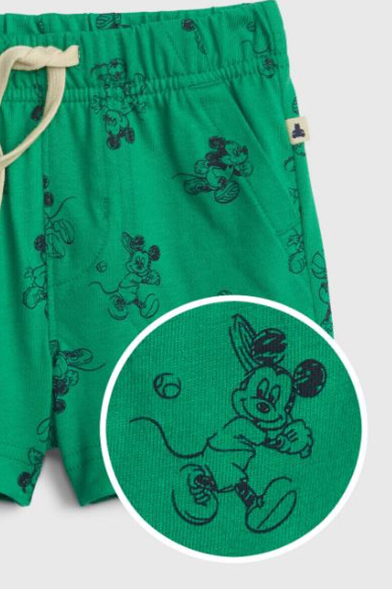 GAP Къс панталон от органичен памук с щампа на Mickey Mouse - Pepit.bg