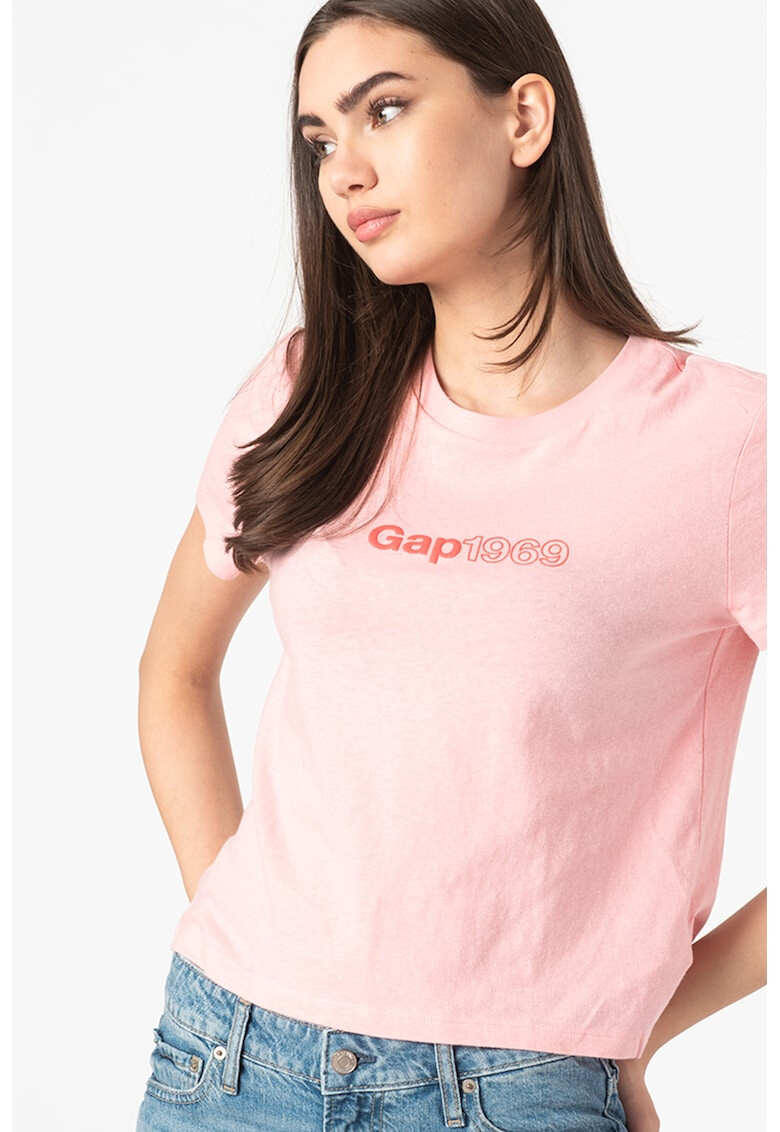 GAP Къса тениска от жарсе с лого - Pepit.bg