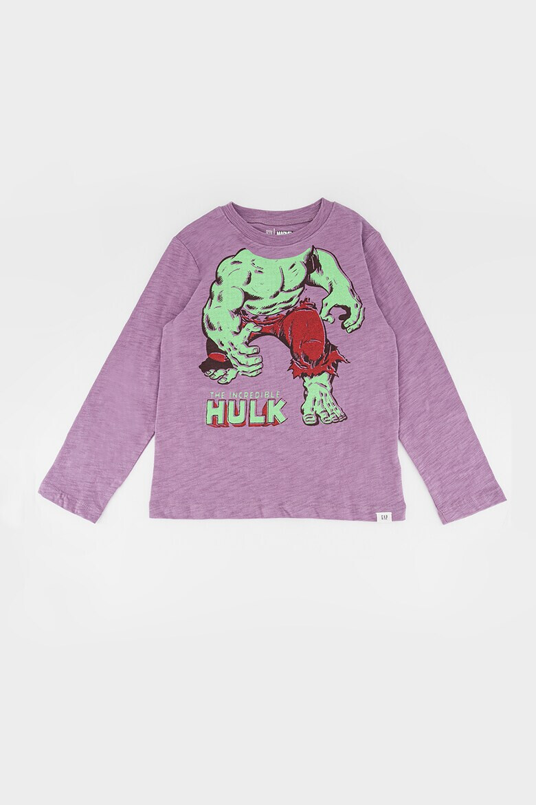 GAP Памучна блуза с щампа Hulk - Pepit.bg