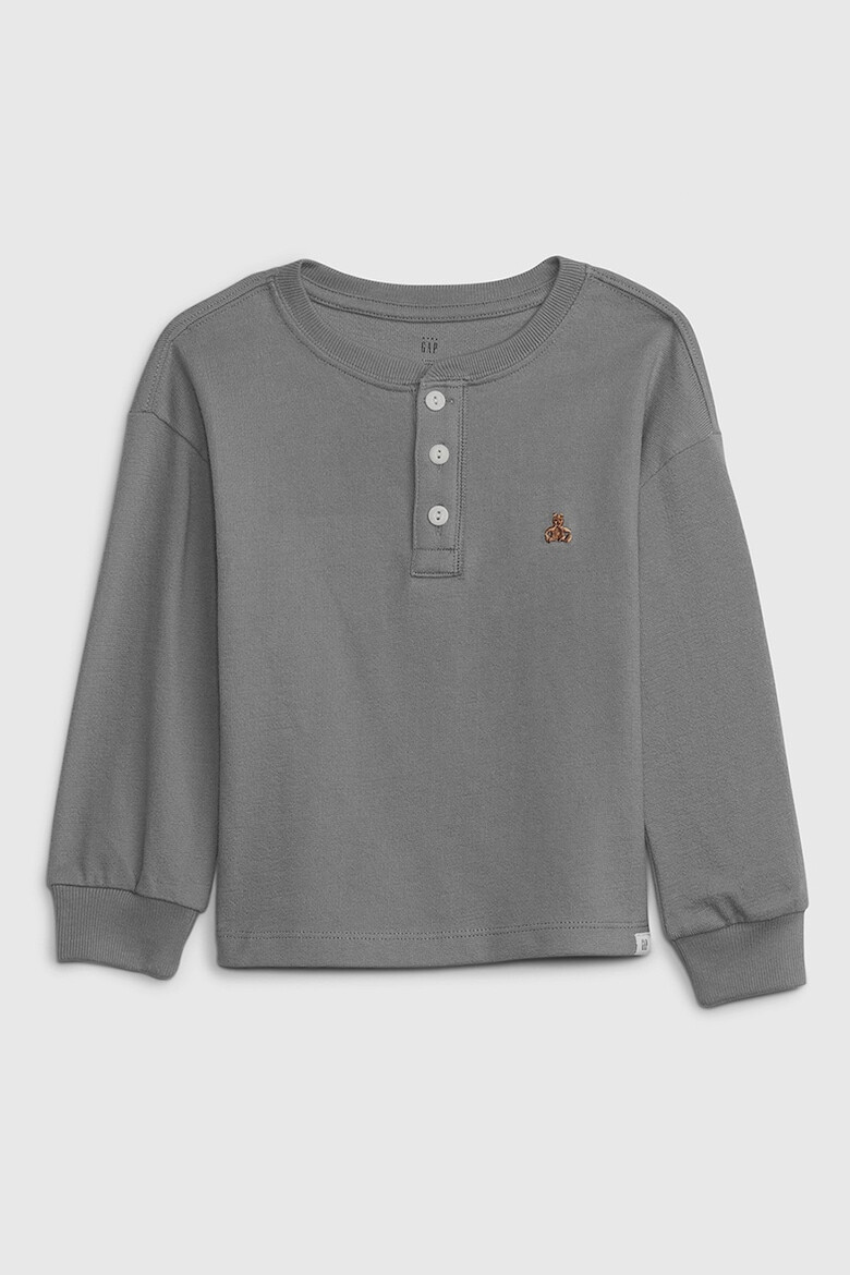 GAP Памучна блуза тип Henley - Pepit.bg