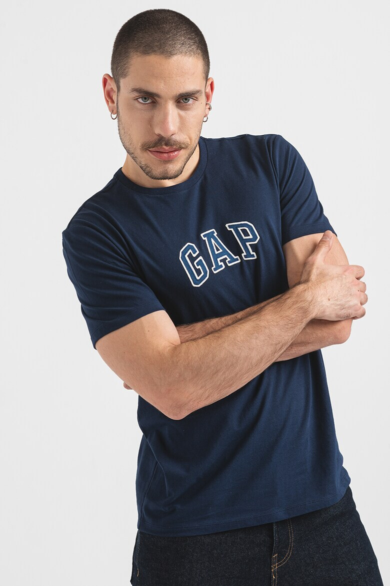 GAP Памучна тениска с бродирано лого - Pepit.bg