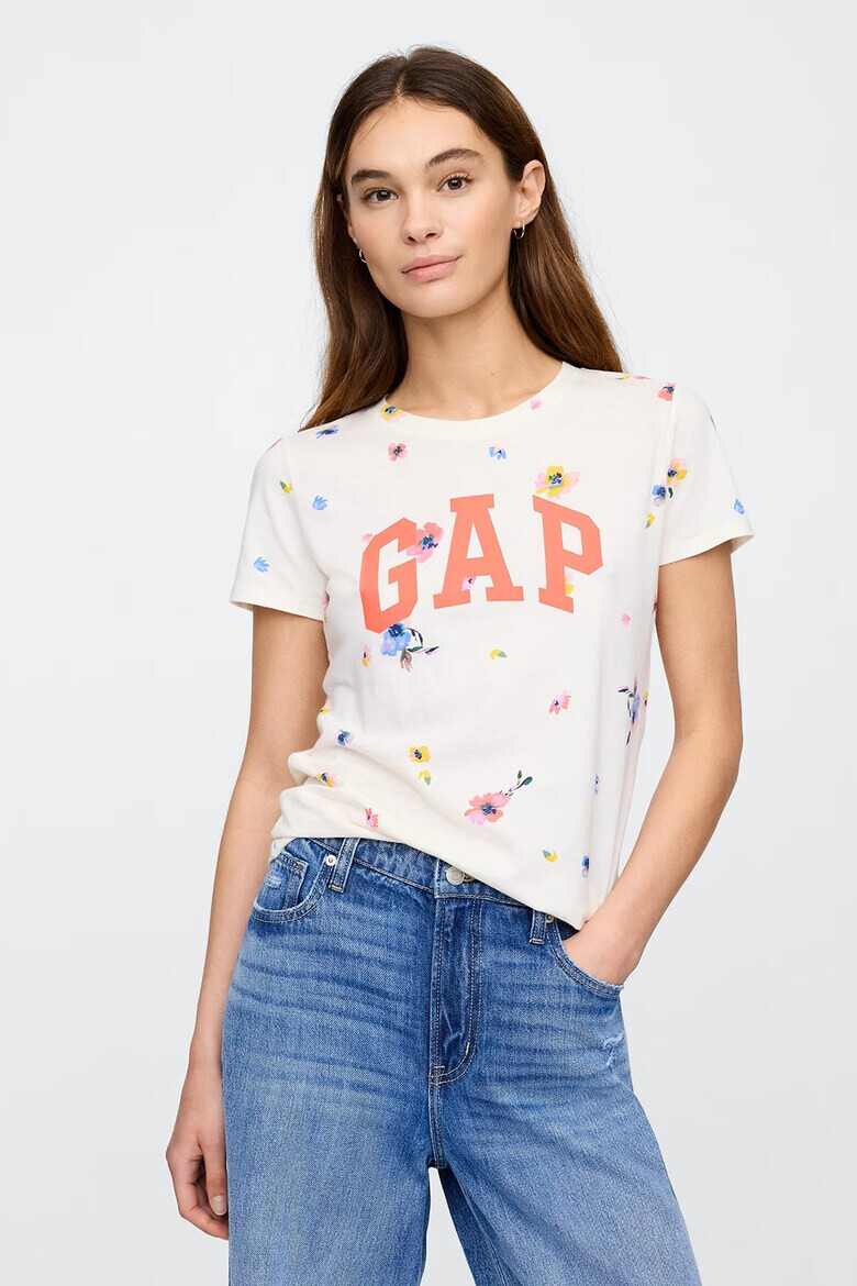 GAP Памучна тениска с принт - Pepit.bg