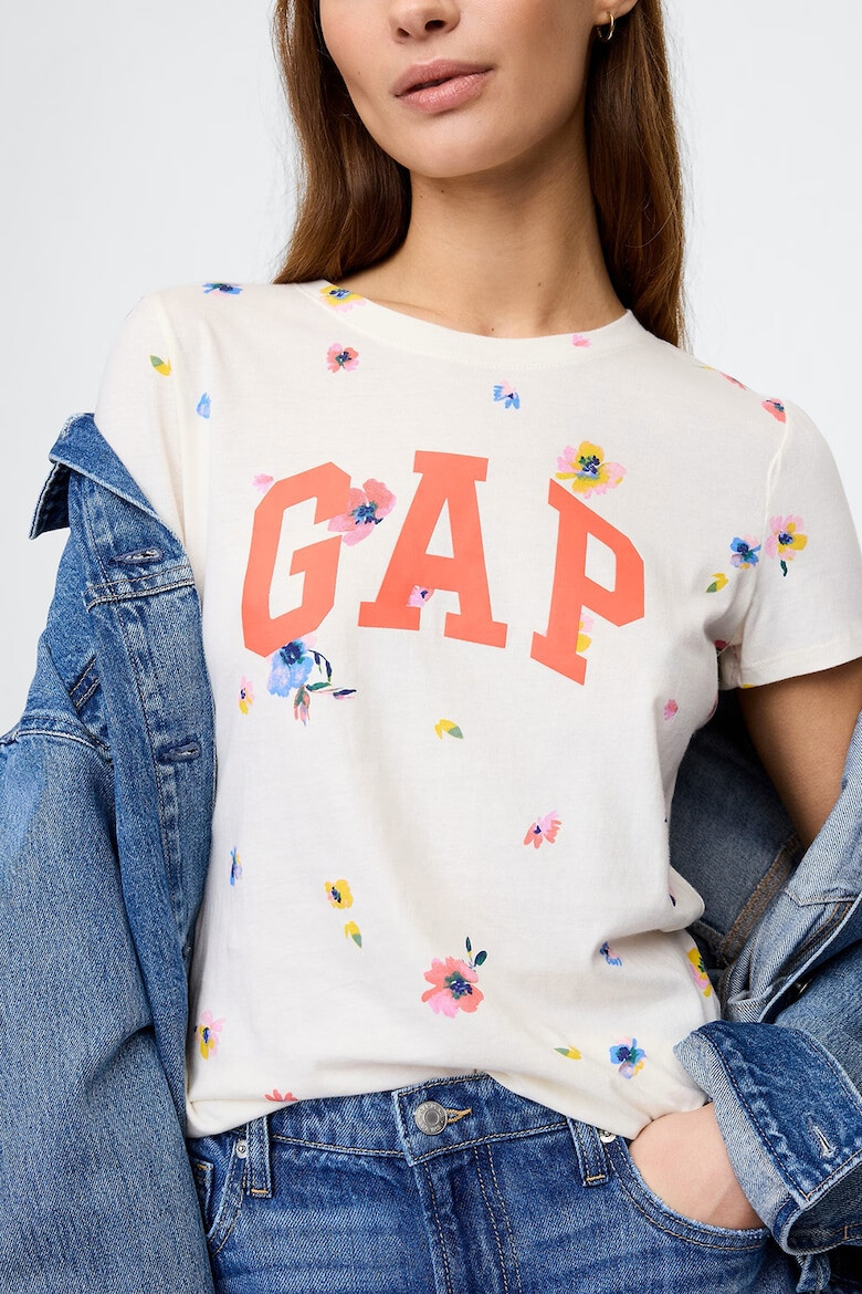 GAP Памучна тениска с принт - Pepit.bg