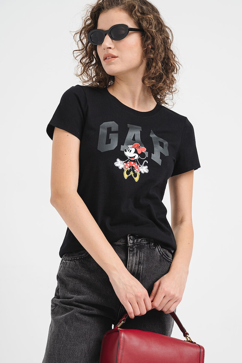 GAP Памучна тениска с принт на Minnie Mouse - Pepit.bg