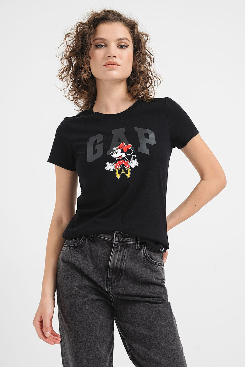 GAP Памучна тениска с принт на Minnie Mouse - Pepit.bg