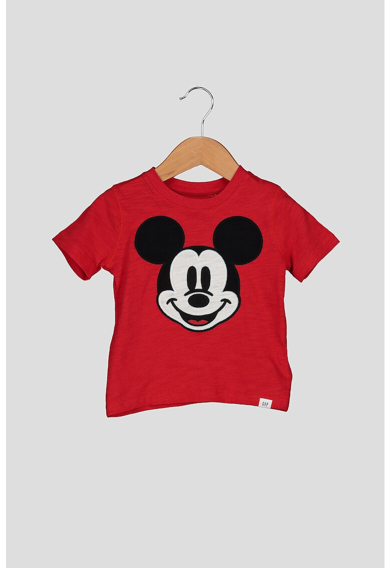 GAP Памучна тениска с щампа на Mickey Mouse - Pepit.bg