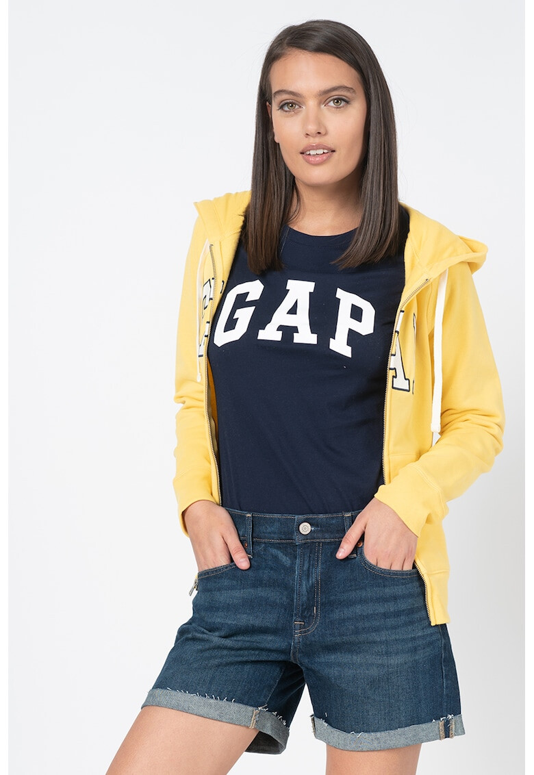 GAP Суитшърт с цип и бродирано лого - Pepit.bg