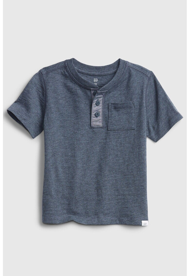 GAP Тениска Henley с пришит джоб - Pepit.bg