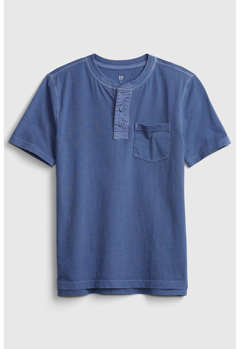 GAP Тениска Henley с пришит джоб - Pepit.bg