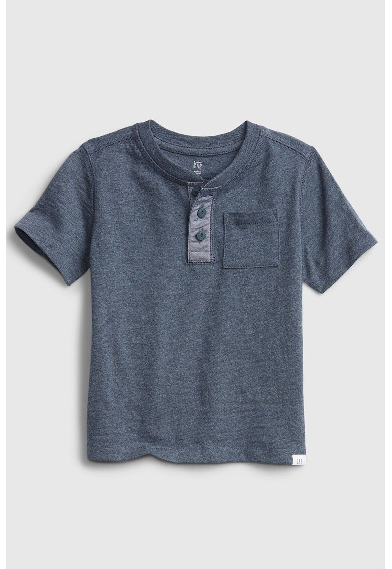 GAP Тениска Henley с пришит джоб - Pepit.bg