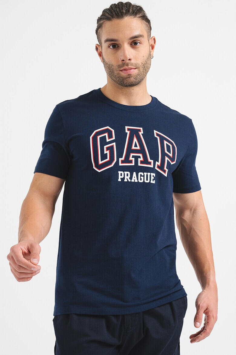 GAP Тениска с контрастно лого - Pepit.bg