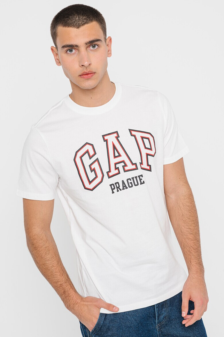 GAP Тениска с контрастно лого - Pepit.bg