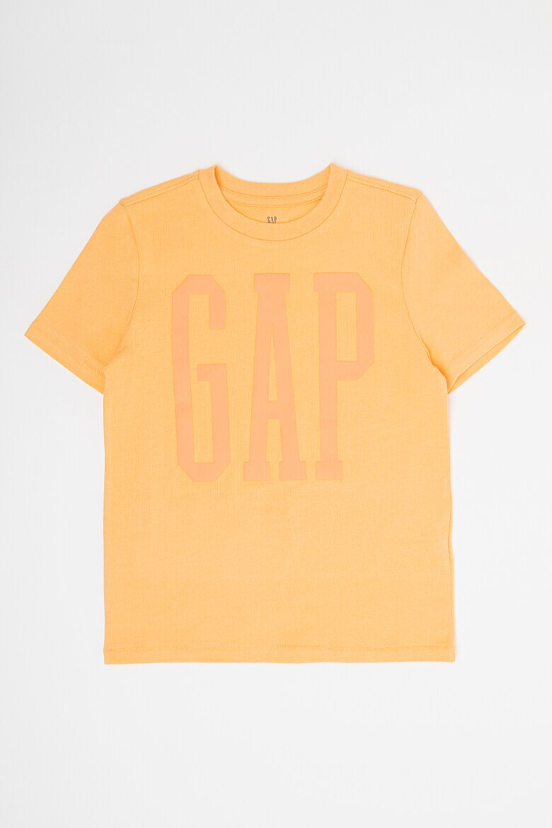 GAP Тениска с овално деколте и лого - Pepit.bg