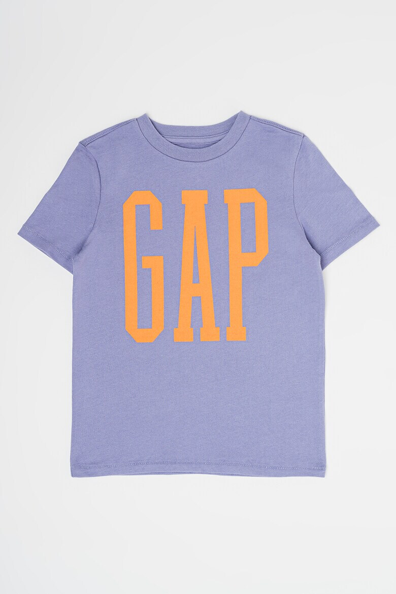 GAP Тениска с овално деколте и лого - Pepit.bg