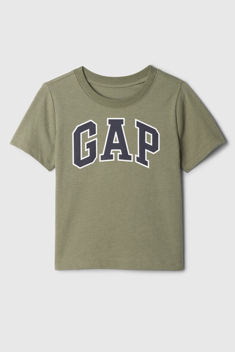 GAP Тениска с овално деколте и лого - Pepit.bg