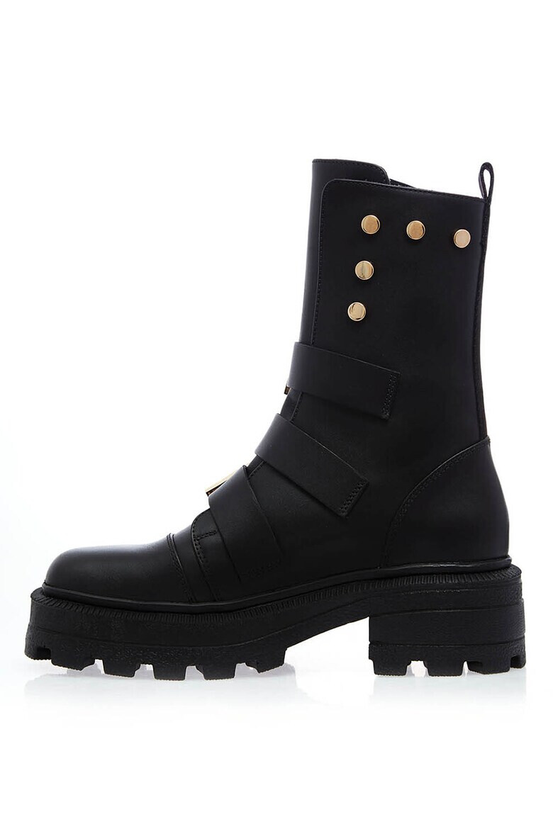 Gemelli Shoes Кожени боти с нитове - Pepit.bg