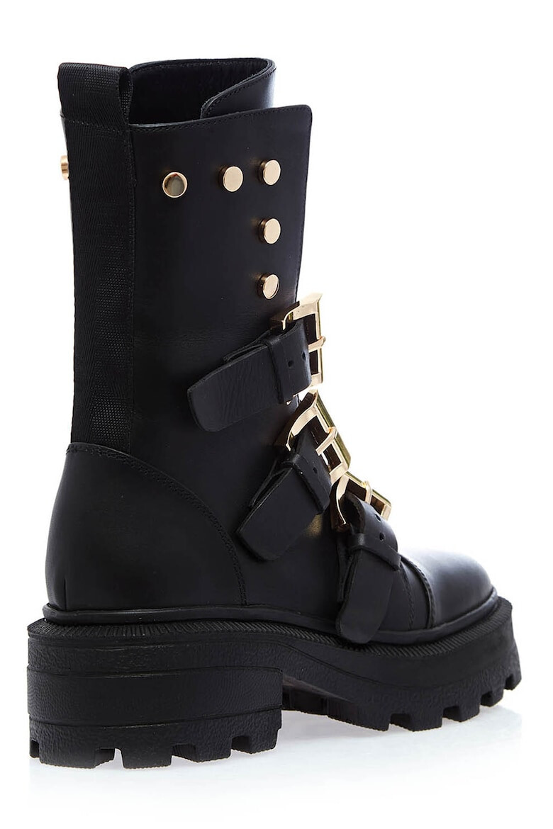 Gemelli Shoes Кожени боти с нитове - Pepit.bg