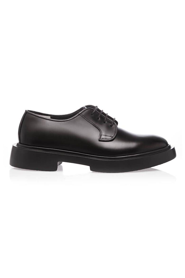 Gemelli Shoes Кожени обувки Leo - Черен - Pepit.bg