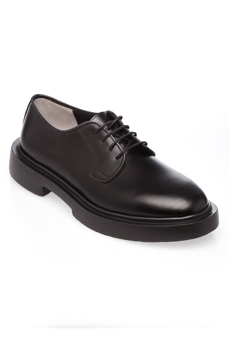 Gemelli Shoes Кожени обувки Leo - Черен - Pepit.bg