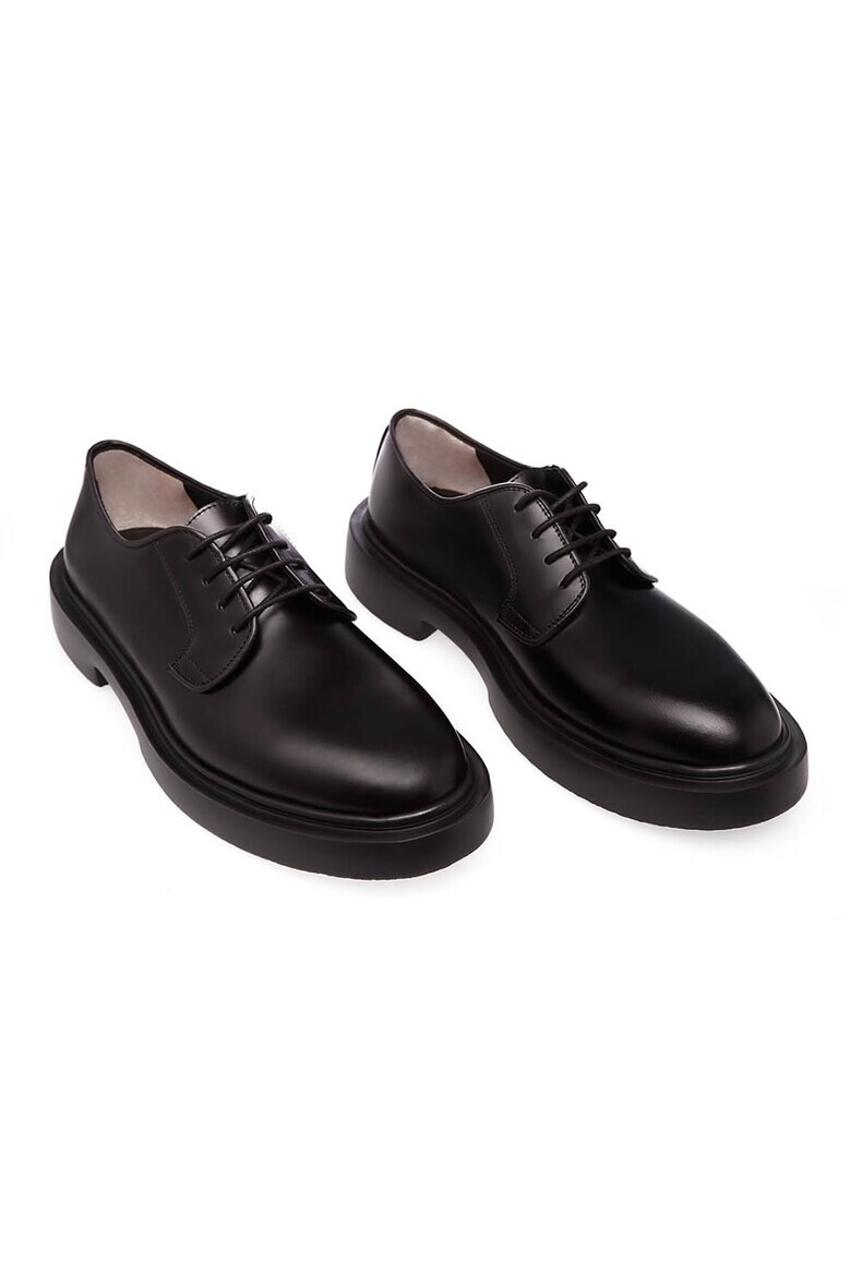 Gemelli Shoes Кожени обувки Leo - Черен - Pepit.bg