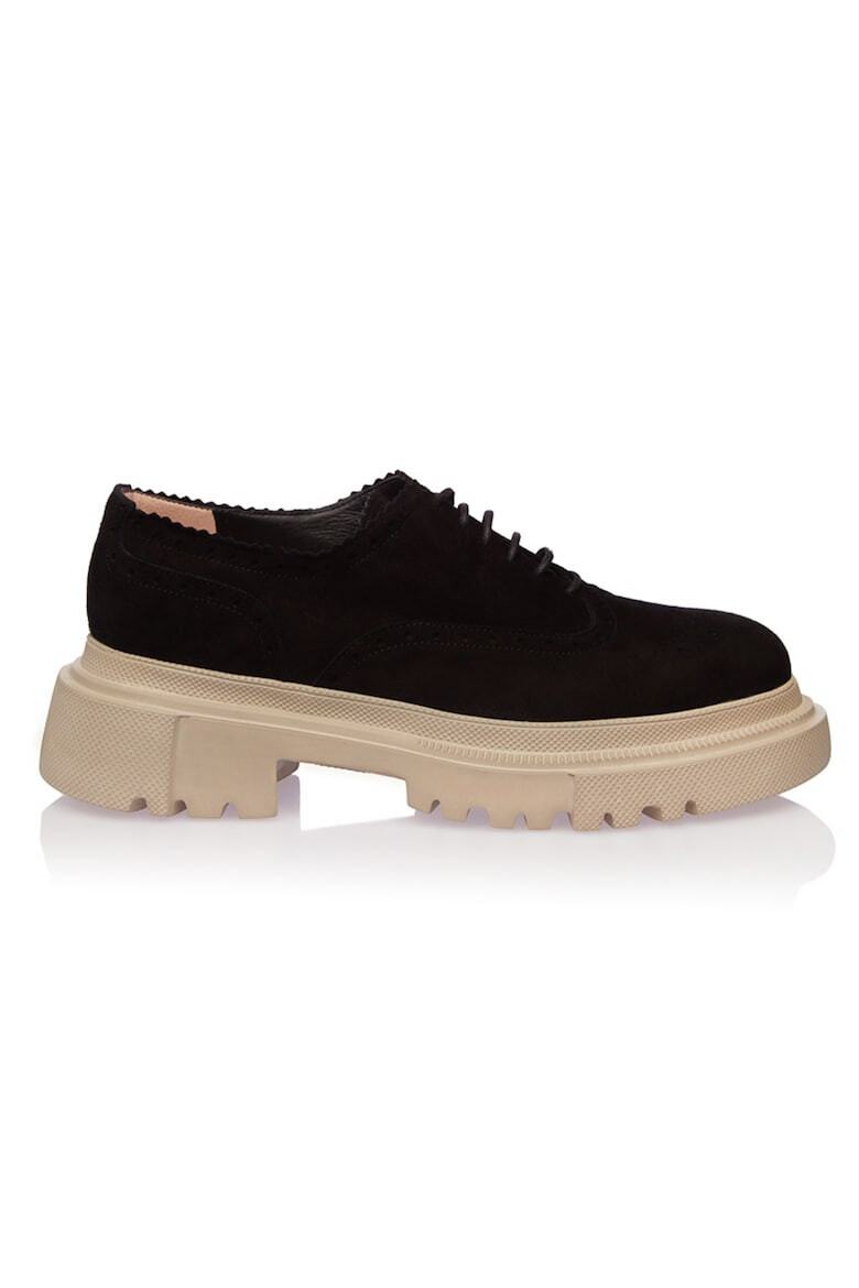 Gemelli Shoes Велурени обувки Oxford - Pepit.bg