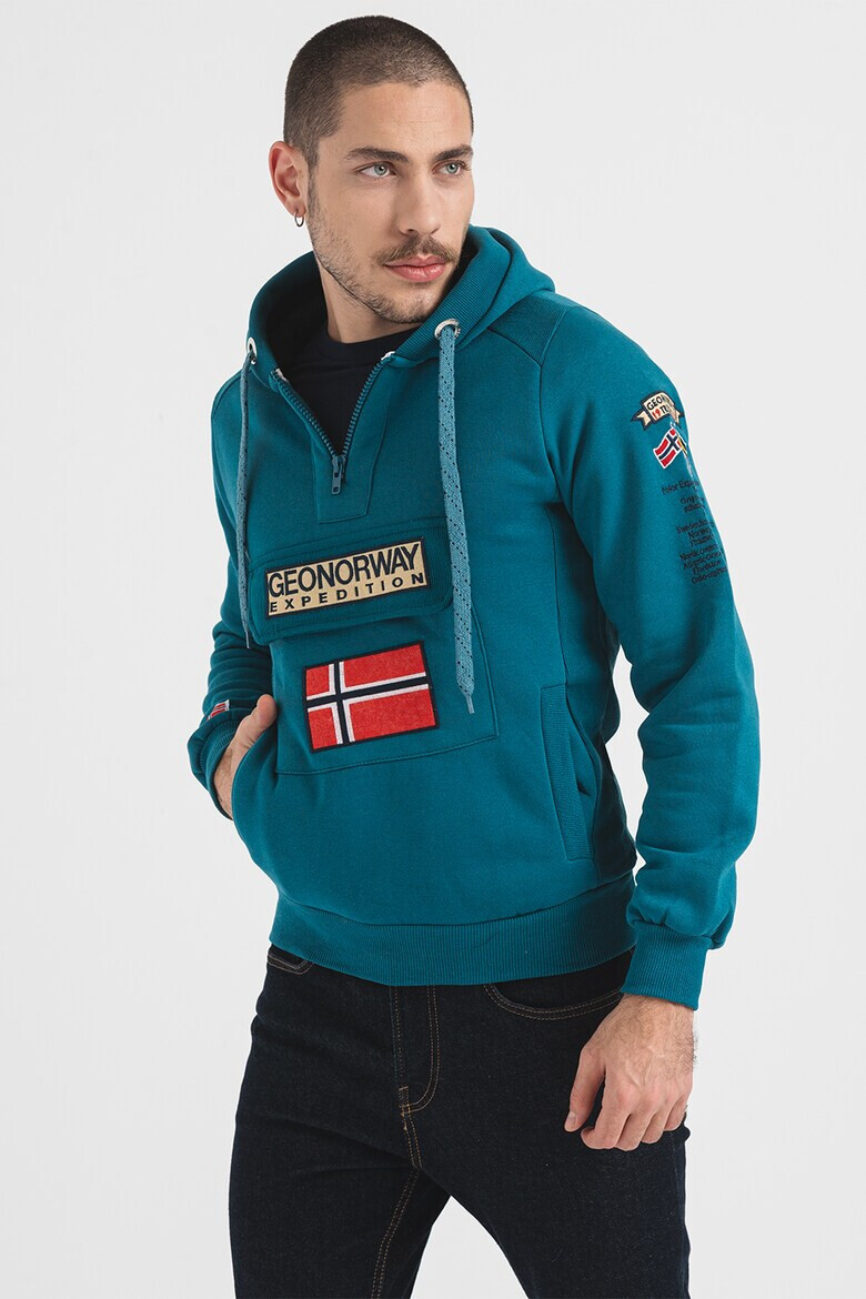 Geo Norway Худи Gymclass с бродирано лого - Pepit.bg
