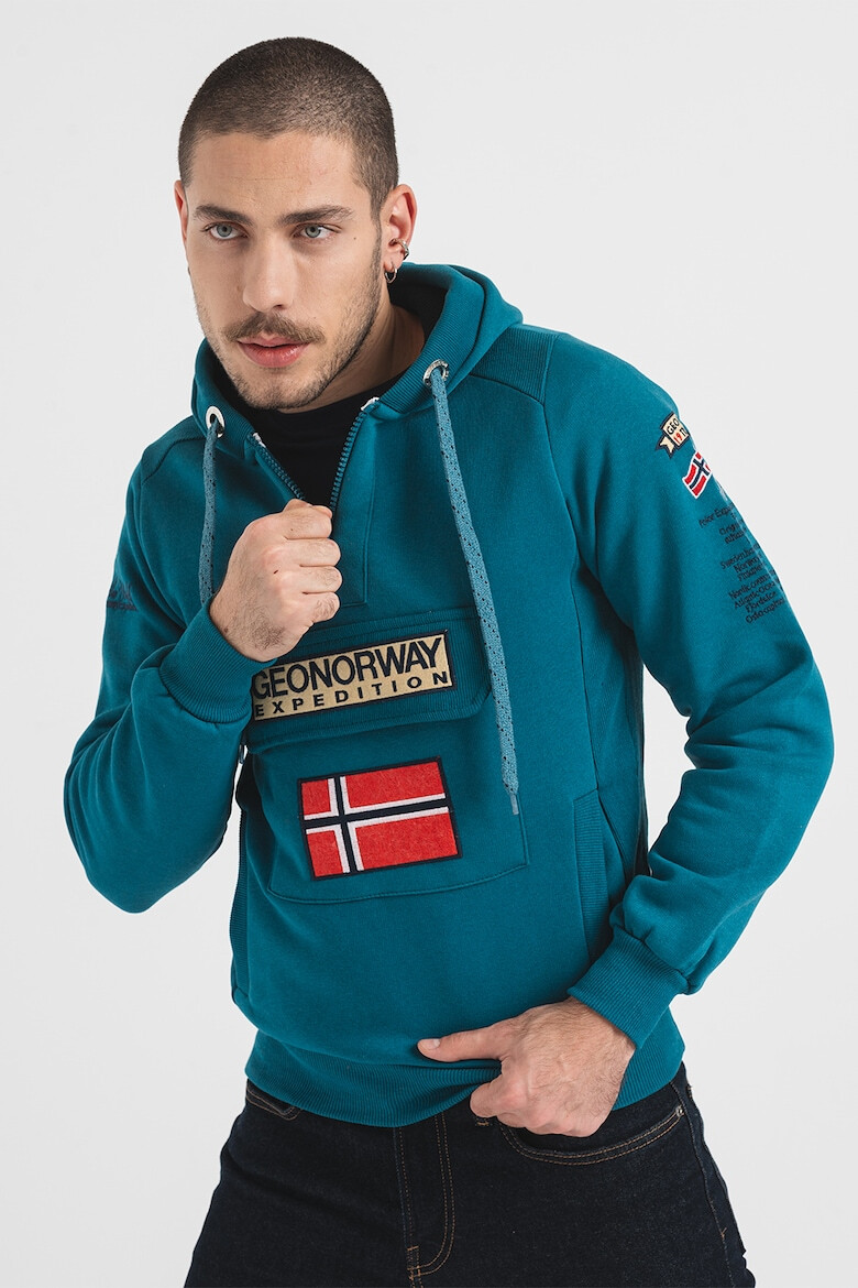 Geo Norway Худи Gymclass с бродирано лого - Pepit.bg