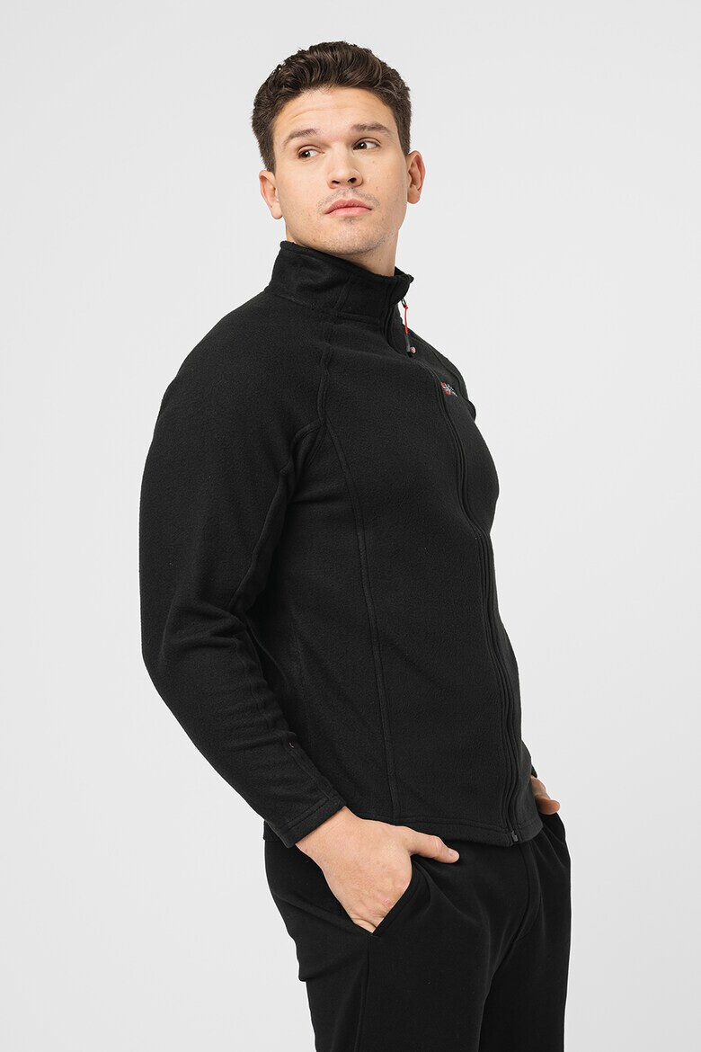 Geographical Norway Блузон Tug с цип и бродирано лого Черен - Pepit.bg