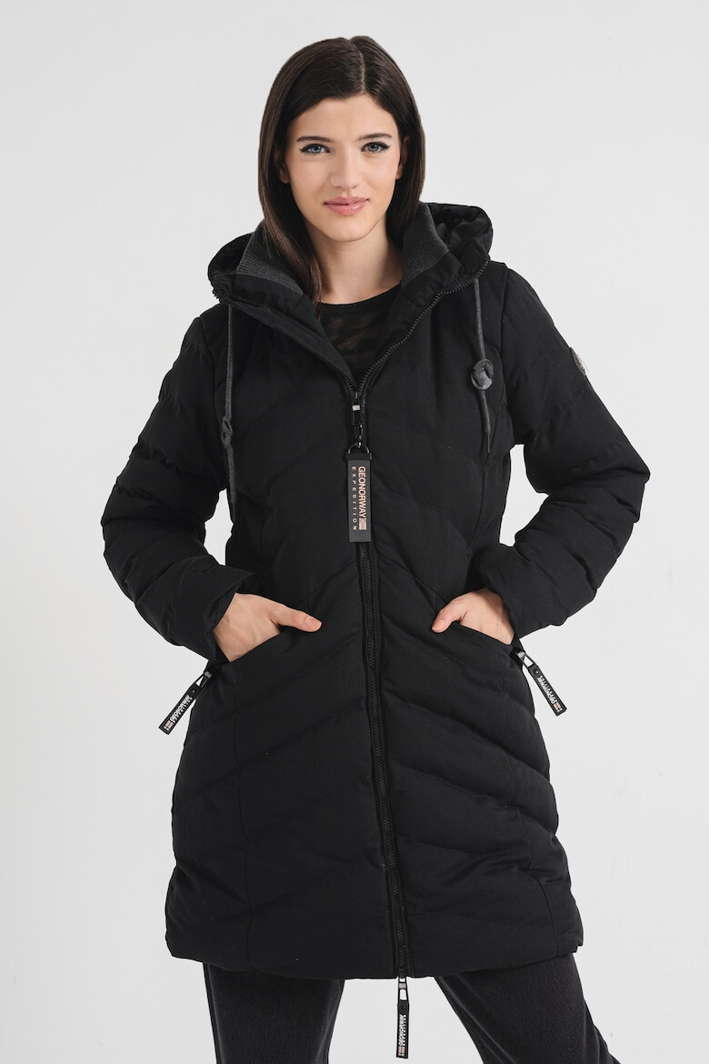 Geographical Norway Дълго зимно яке с цип - Pepit.bg