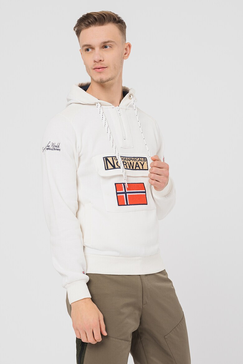 Geographical Norway Худи Gym Class с къс цип - Pepit.bg