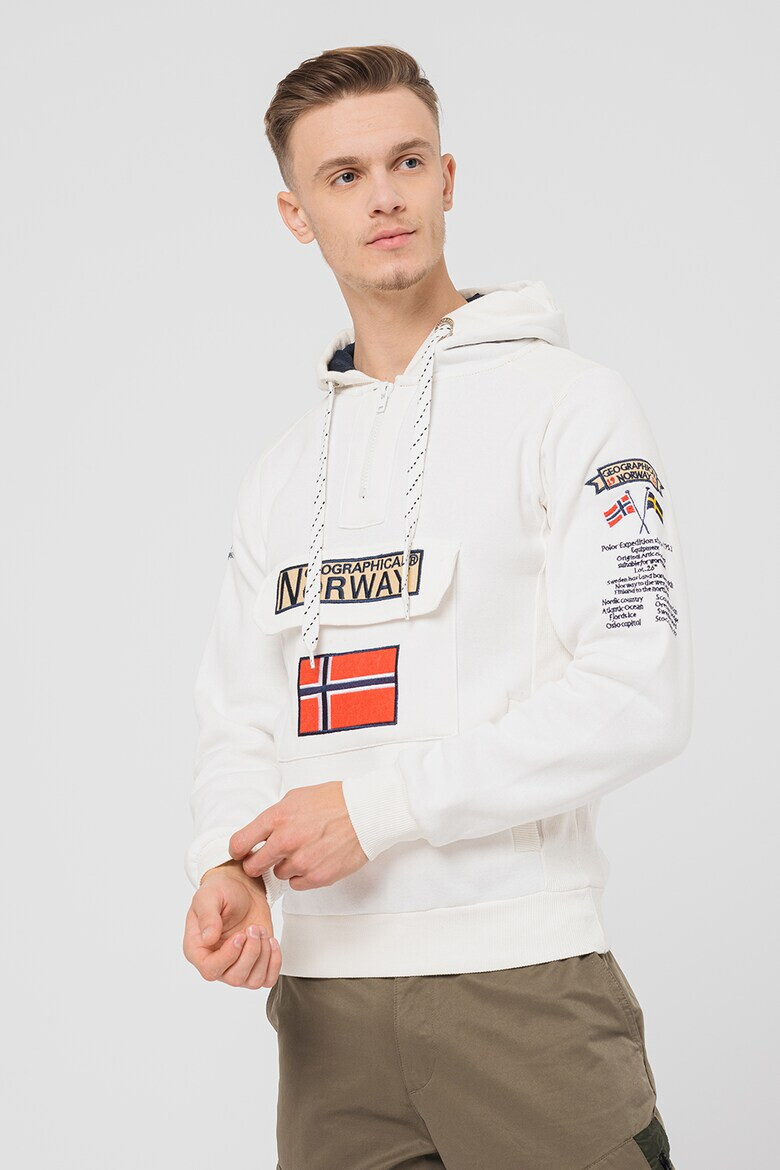 Geographical Norway Худи Gym Class с къс цип - Pepit.bg