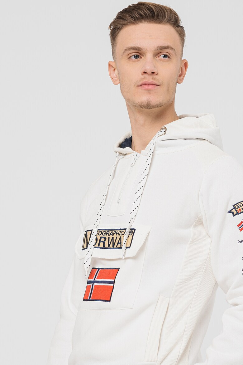 Geographical Norway Худи Gym Class с къс цип - Pepit.bg