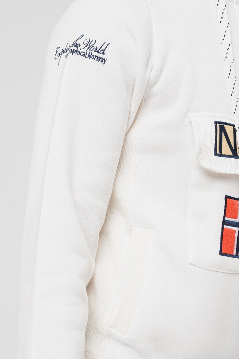 Geographical Norway Худи Gym Class с къс цип - Pepit.bg
