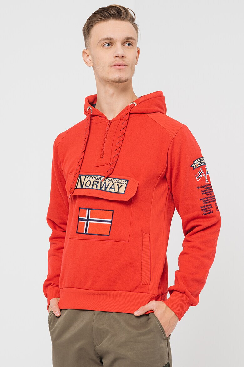 Geographical Norway Худи Gym Class с къс цип - Pepit.bg