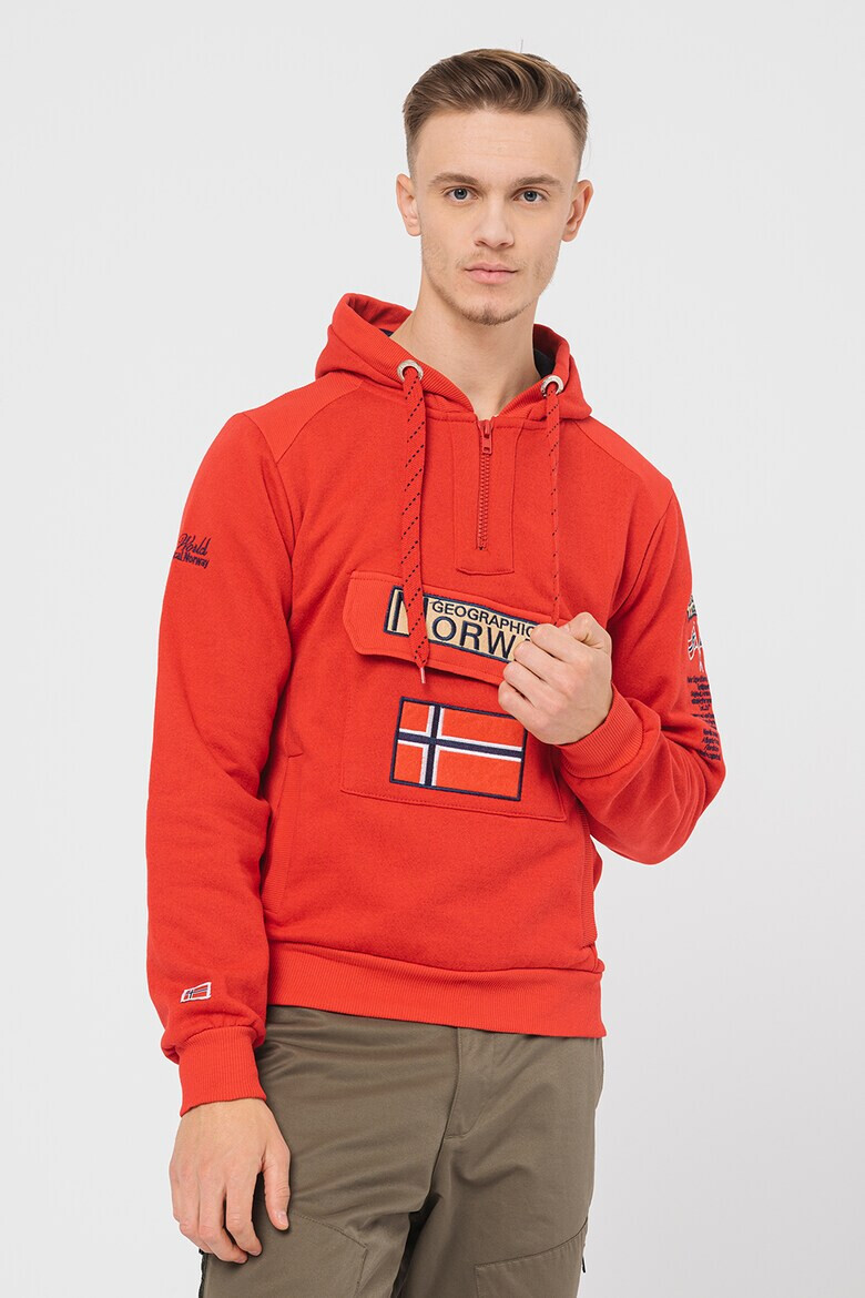 Geographical Norway Худи Gym Class с къс цип - Pepit.bg