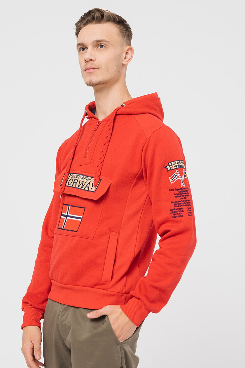 Geographical Norway Худи Gym Class с къс цип - Pepit.bg