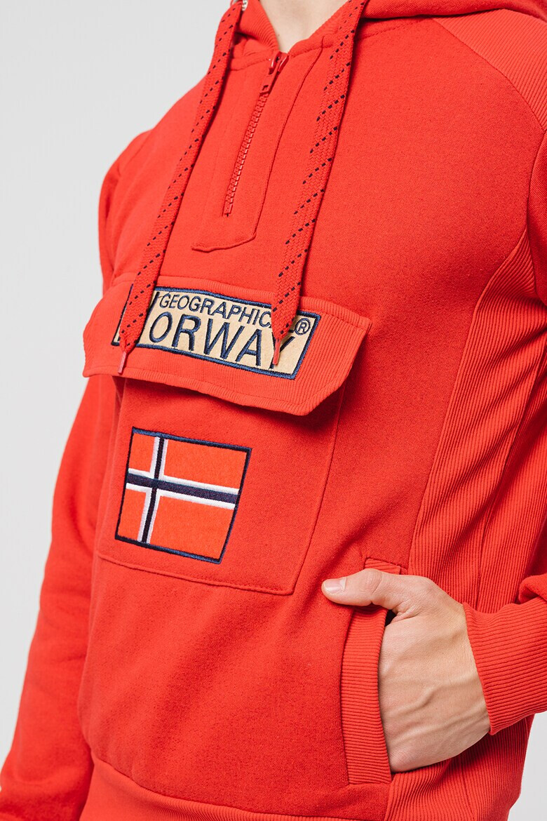 Geographical Norway Худи Gym Class с къс цип - Pepit.bg