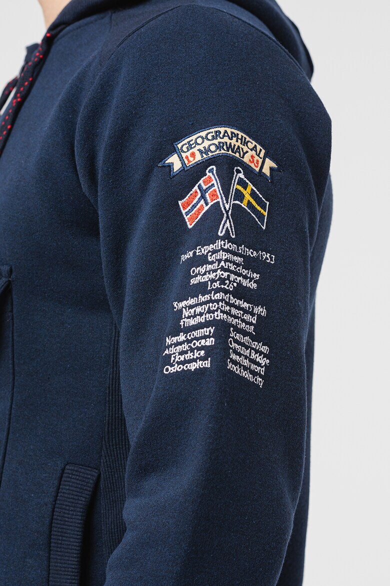 Geographical Norway Худи Gym Class с къс цип - Pepit.bg